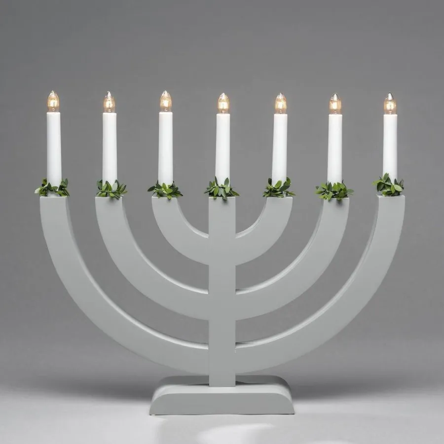Sale Konstsmide Adventsstake 7 armet - Grå