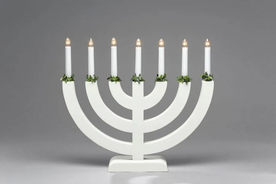 New Konstsmide Adventsstake 7 armet - Hvit