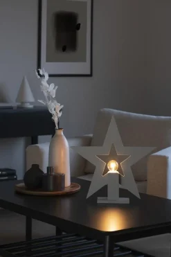 Discount Konstsmide Adventsstjerne på fot 35 cm
