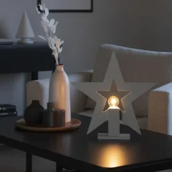 Discount Konstsmide Adventsstjerne på fot 35 cm