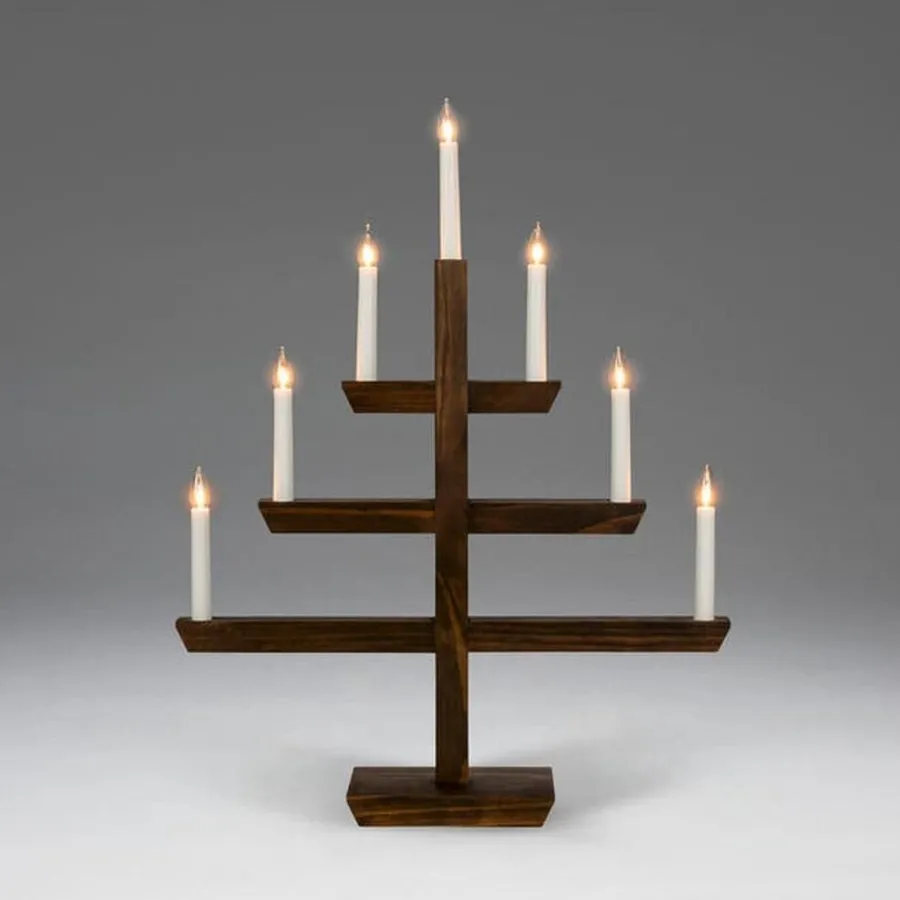 Sale Konstsmide Adventstake 7 armet Brun
