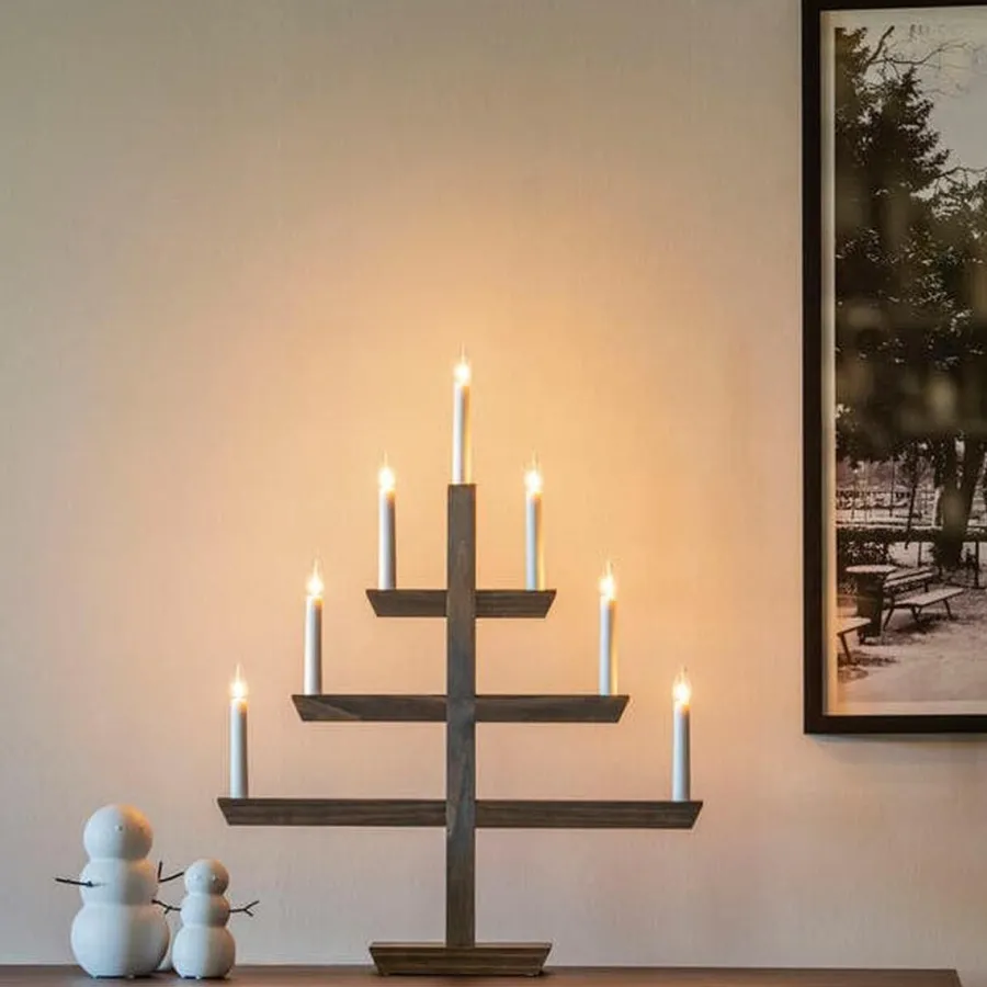 Sale Konstsmide Adventstake 7 armet Brun
