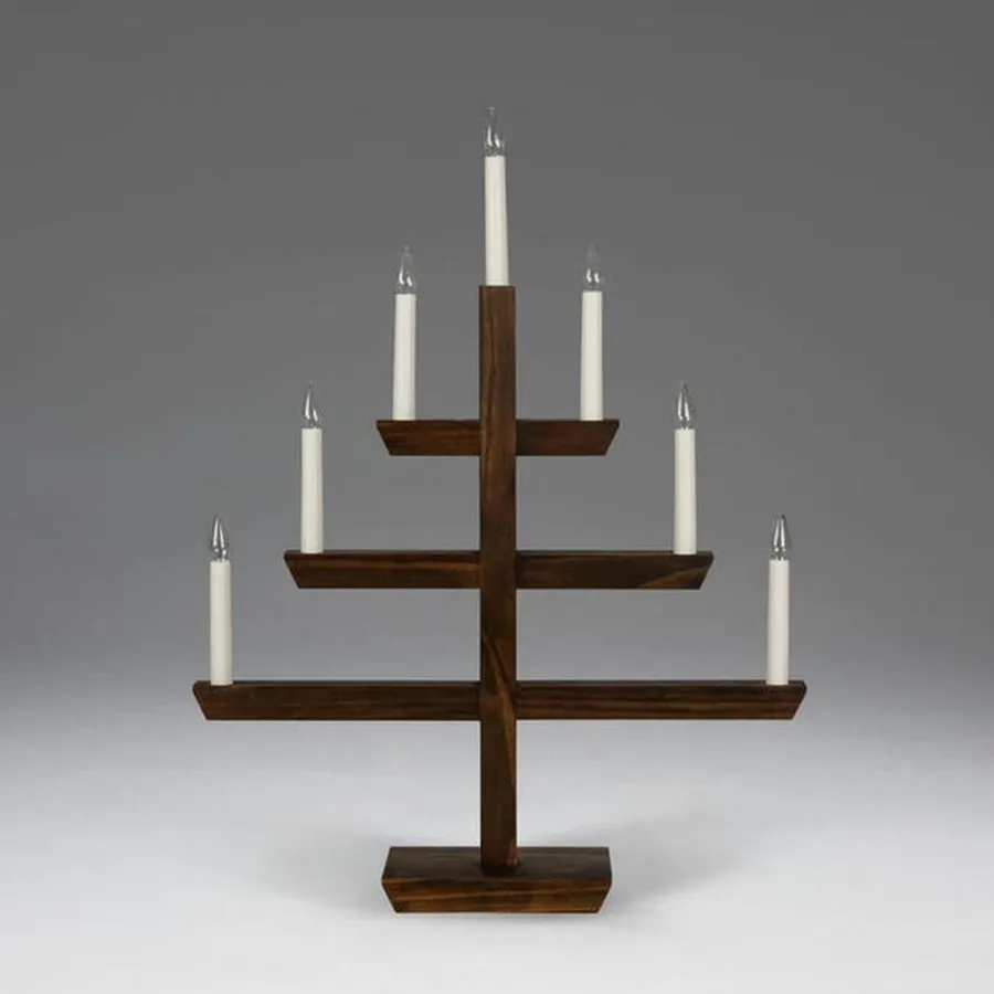 Sale Konstsmide Adventstake 7 armet Brun