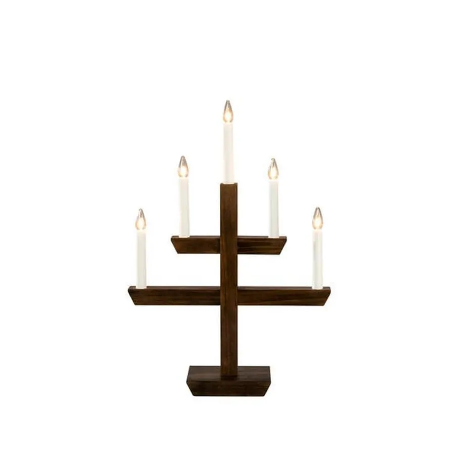 Clearance Konstsmide Adventstake 5 armet Brun