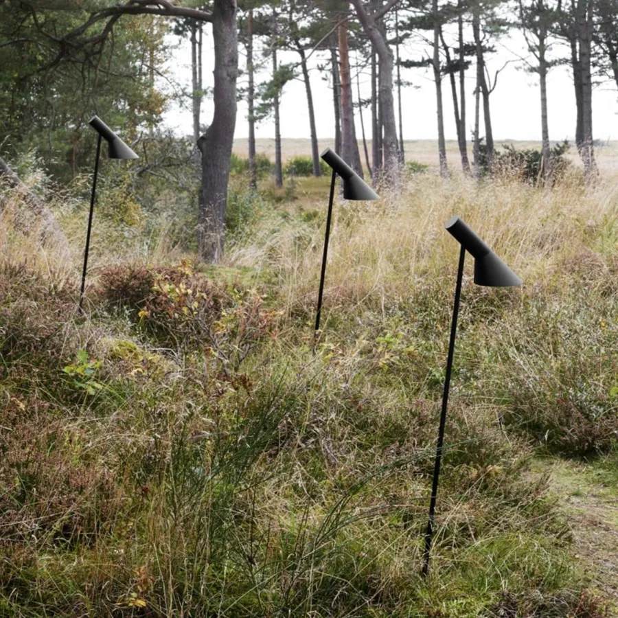 Clearance Louis Poulsen AJ Garden Pullert med spyd H:95cm - Påbygg Svart