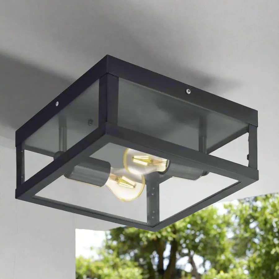 Best Eglo Alamonte utendørs taklampe IP44 - Svart