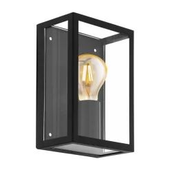 Clearance Eglo Alamonte vegglampe IP44 - Svart