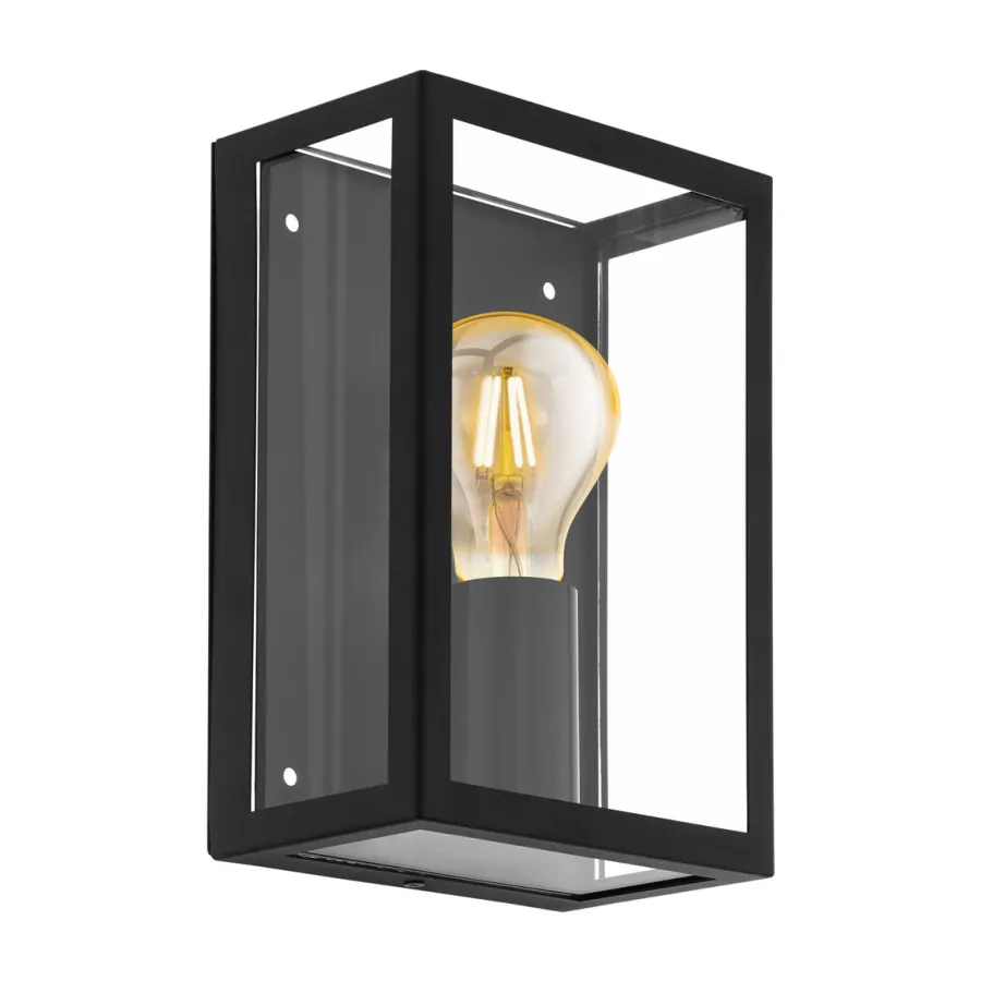 Clearance Eglo Alamonte vegglampe IP44 - Svart