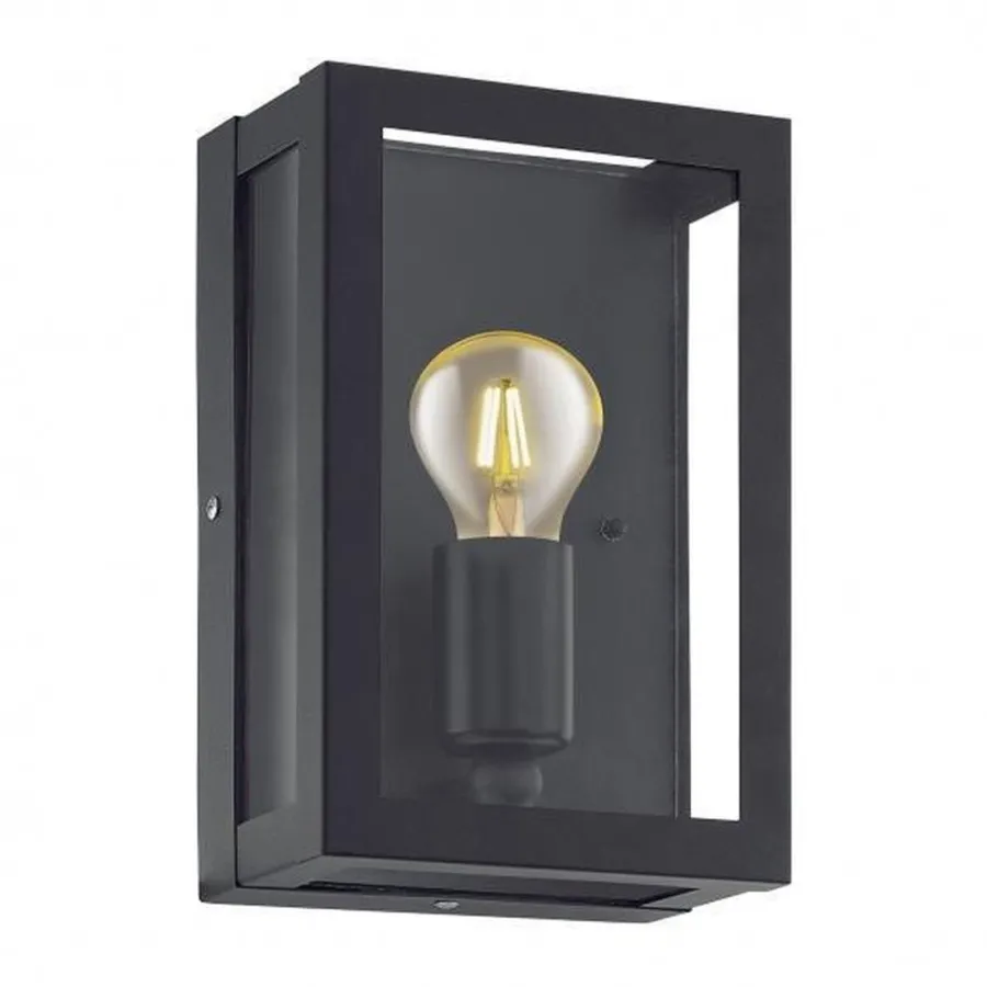 Clearance Eglo Alamonte vegglampe IP44 - Svart