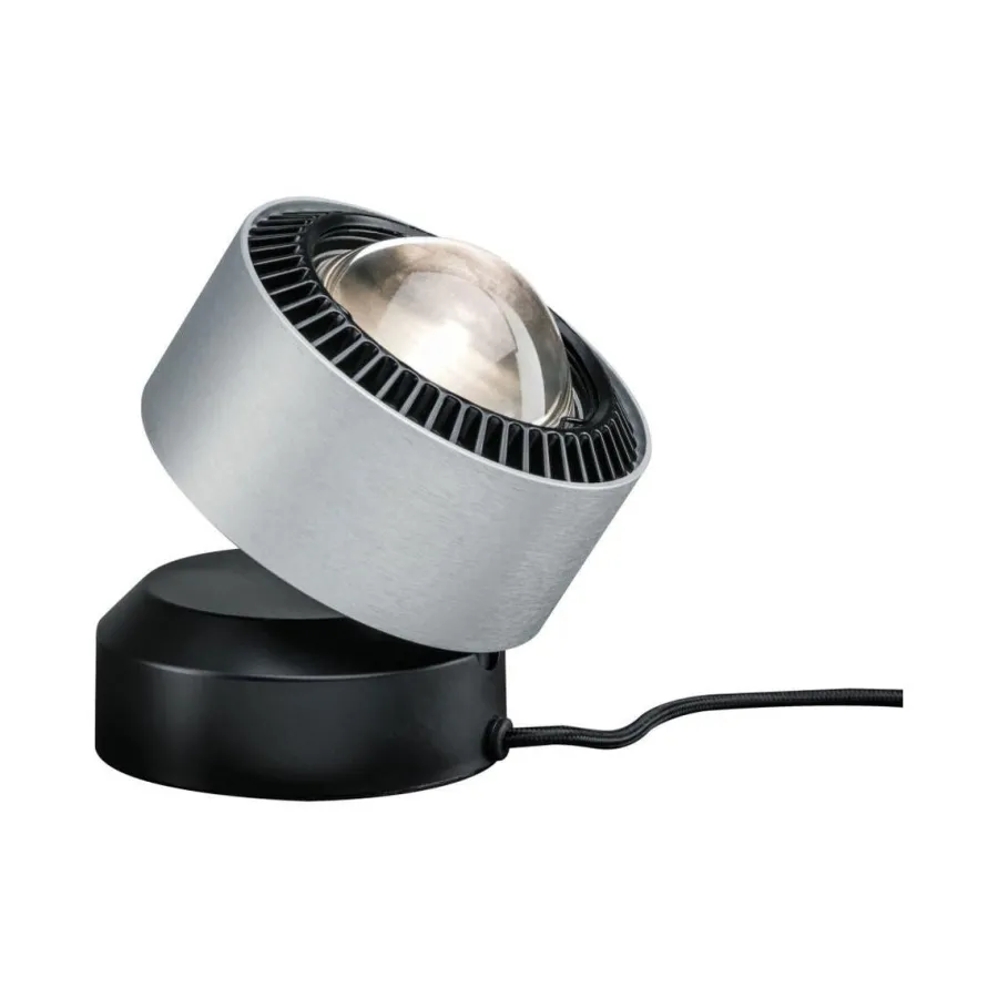 Sale Paulmann Aldan bordlampe 3,5W 2700 kelvin - Dimbar Svart / Børstet aluminium
