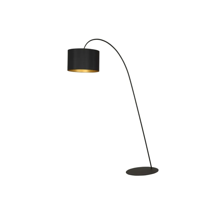 Discount Nowodvorski Alice gulvlampe - Svart/Gullfarget Svart / Gull