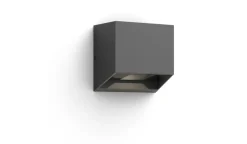 Discount Philips Alix vegglampe opp/ned utendørs IP44 4,3W 2700 Kelvin Antrasitt