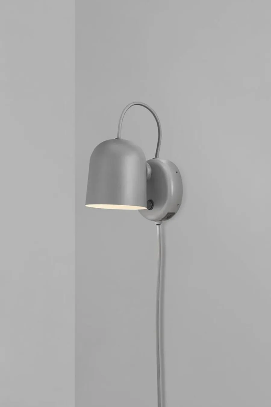 Hot DFTP Angle vegglampe med USB - Grå