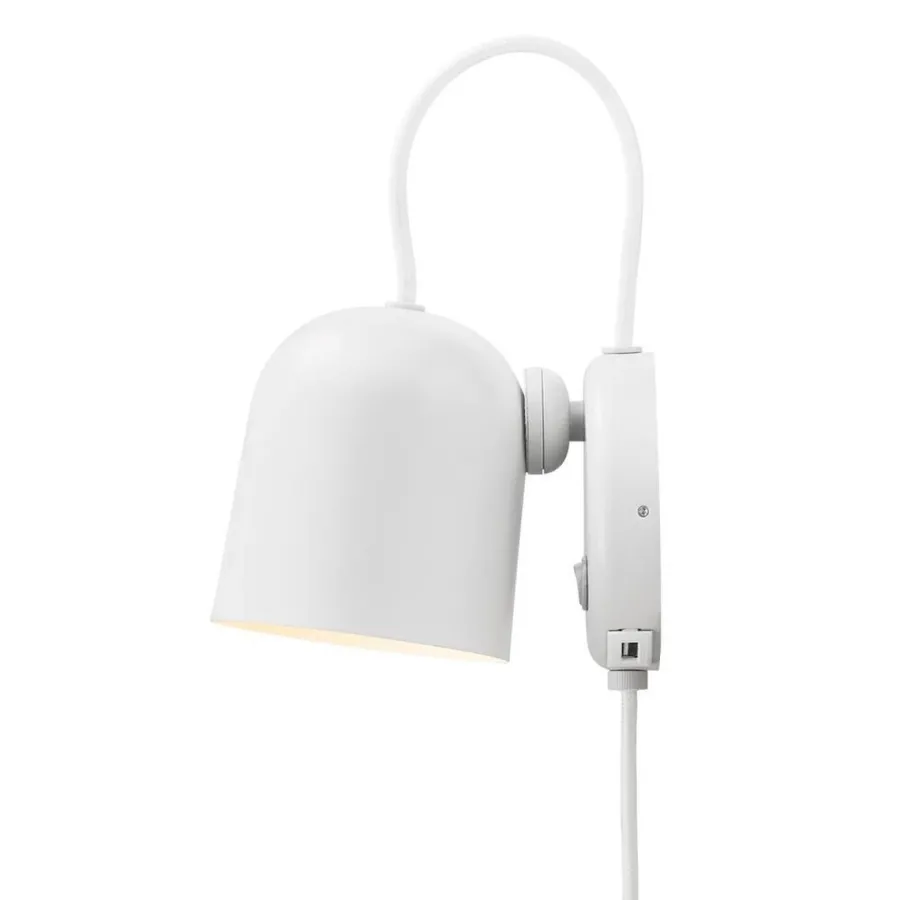 New DFTP Angle vegglampe med USB - Hvit