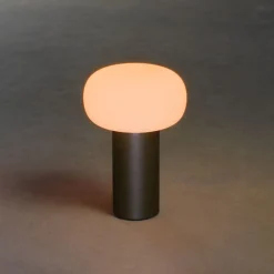 Online Konstsmide Antibes oppladbar bordlampe 2700/3000/4000K og RGB IP54 Dimbar - grå Antrasitt