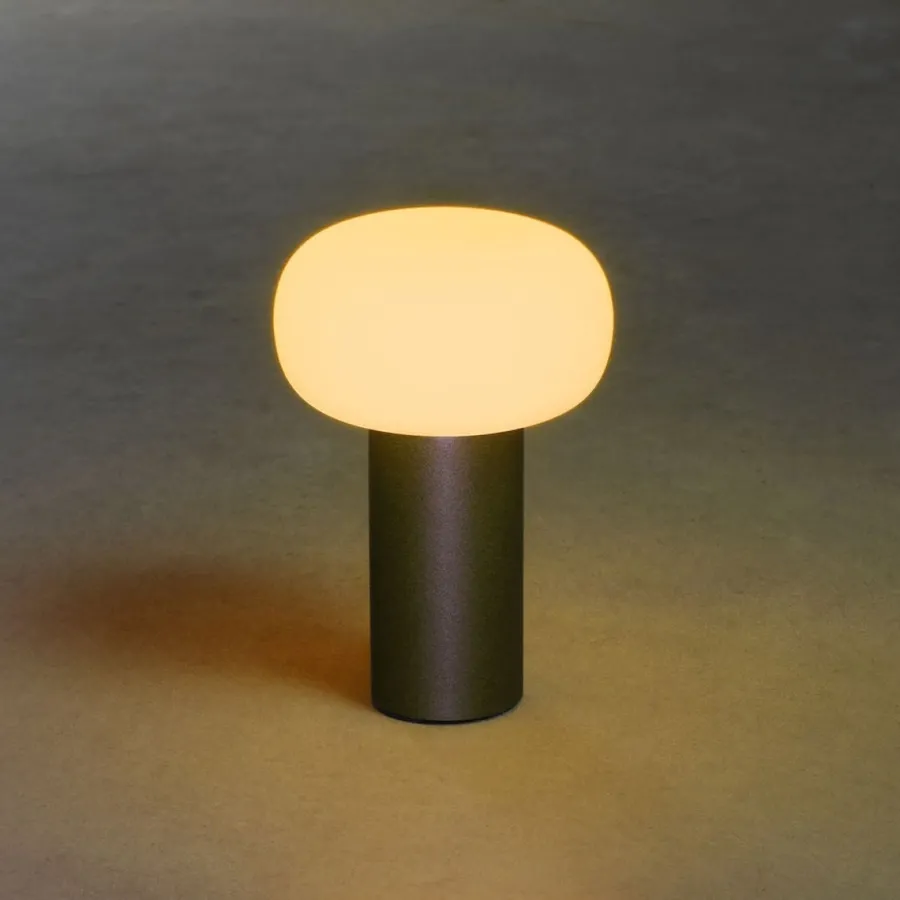 Online Konstsmide Antibes oppladbar bordlampe 2700/3000/4000K og RGB IP54 Dimbar - grå Antrasitt