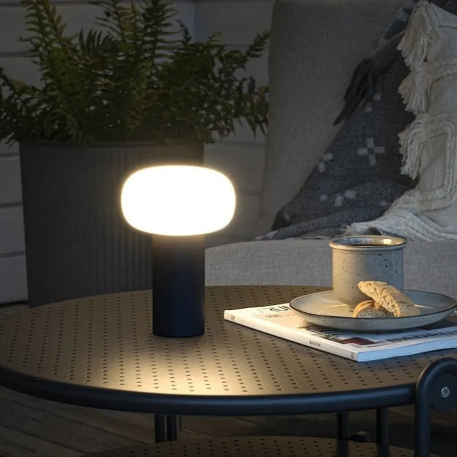 Online Konstsmide Antibes oppladbar bordlampe 2700/3000/4000K og RGB IP54 Dimbar - grå Antrasitt
