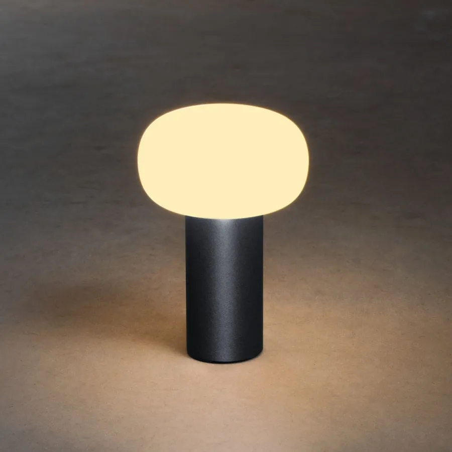 Online Konstsmide Antibes oppladbar bordlampe 2700/3000/4000K og RGB IP54 Dimbar - grå Antrasitt