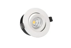 Hot Antidark Downlight tiltbar 7W 3000 Kelvin RA90 IP44 Hvit