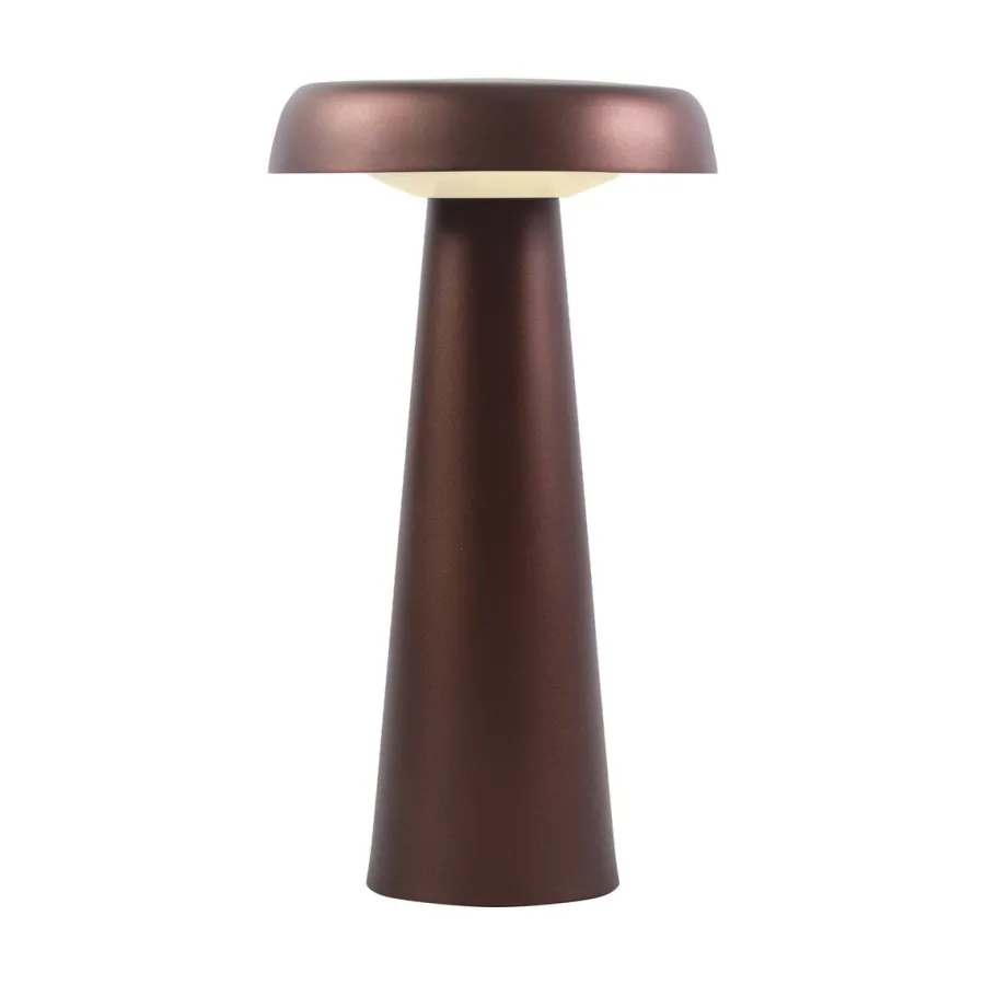 Outlet DFTP Arcello Bordlampe oppladbar inne og utendørsbruk IP54 - messingfarge Brun
