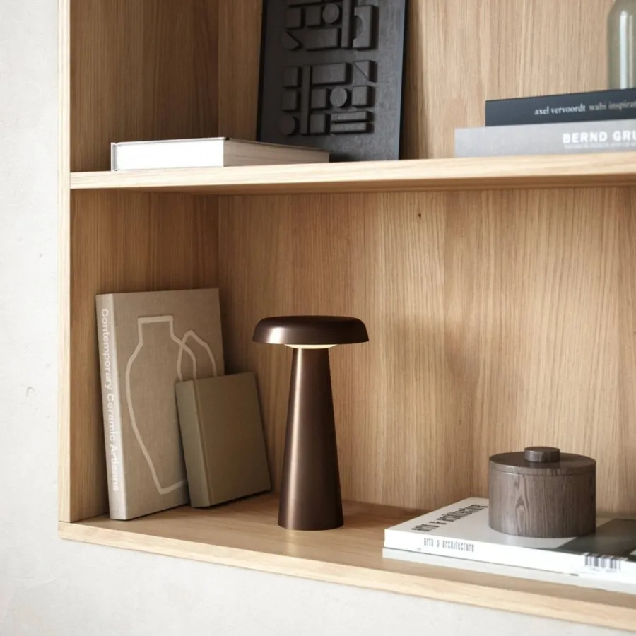 Outlet DFTP Arcello Bordlampe oppladbar inne og utendørsbruk IP54 - messingfarge Brun
