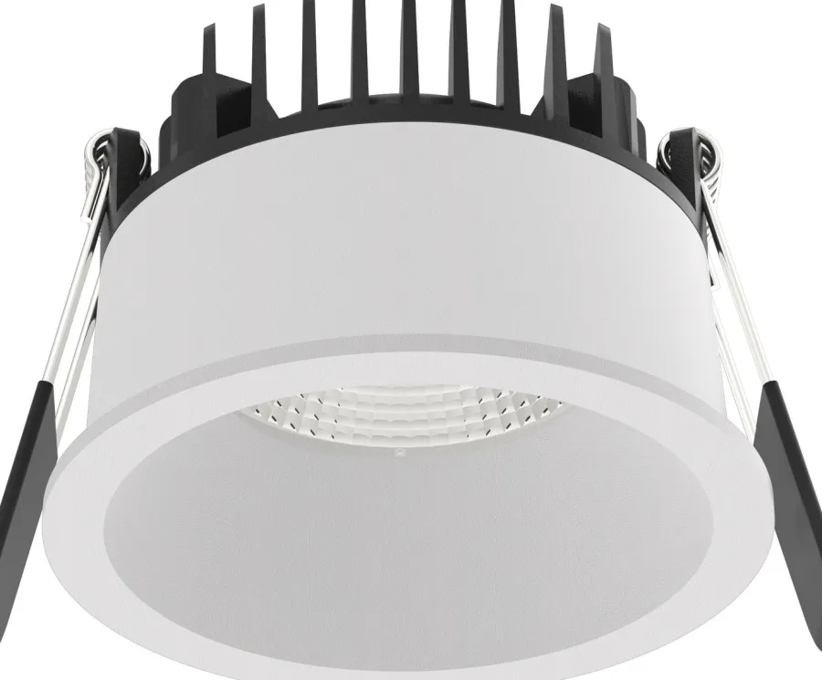 Sale NorDesign Aria D75 lavtbyggende downlight 7W 2700K IP44 m/flicker free dimbar driver - Hvit