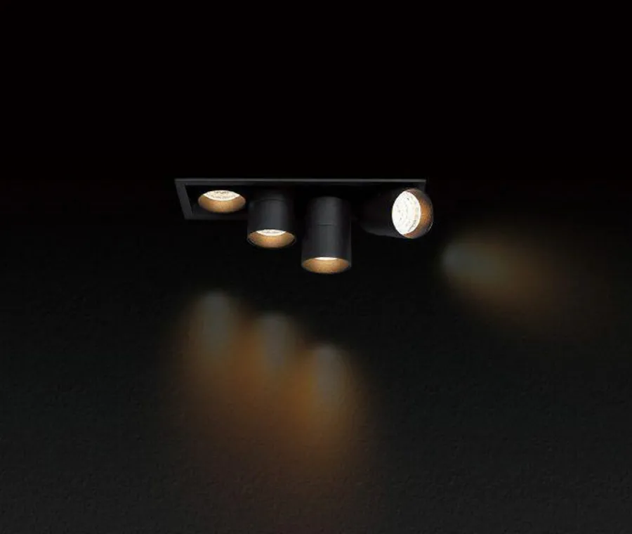 Online NorDesign Aria mini flex K2 downlight justerbar 2x5W 2700K RA90 Dimbar - Svart