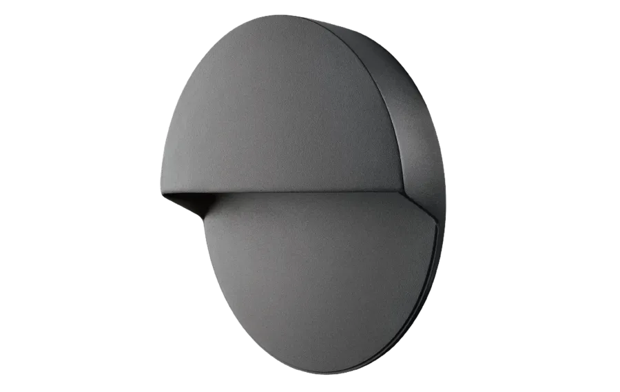 Outlet Sg Armaturen As Arlon round vegglampe utendørs 10W 2700 Kelvin IK10 IP65 - Dimbar Svart