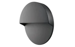 Discount Sg Armaturen As Arlon round vegglampe utendørs 10W 3000 Kelvin IK10 IP65 - Dimbar Svart