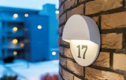 Discount Sg Armaturen As Arlon round vegglampe utendørs 10W 3000 Kelvin IK10 IP65 - Dimbar Svart