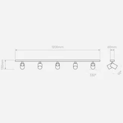 Outlet Astro Lighting Ascoli Five Bar