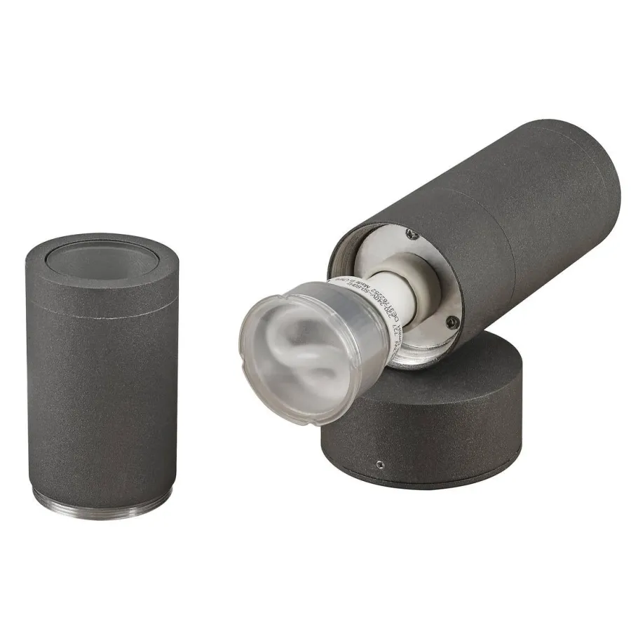 Clearance Slv Astina vegglampe utendørs opp/ned IP44 Aluminium