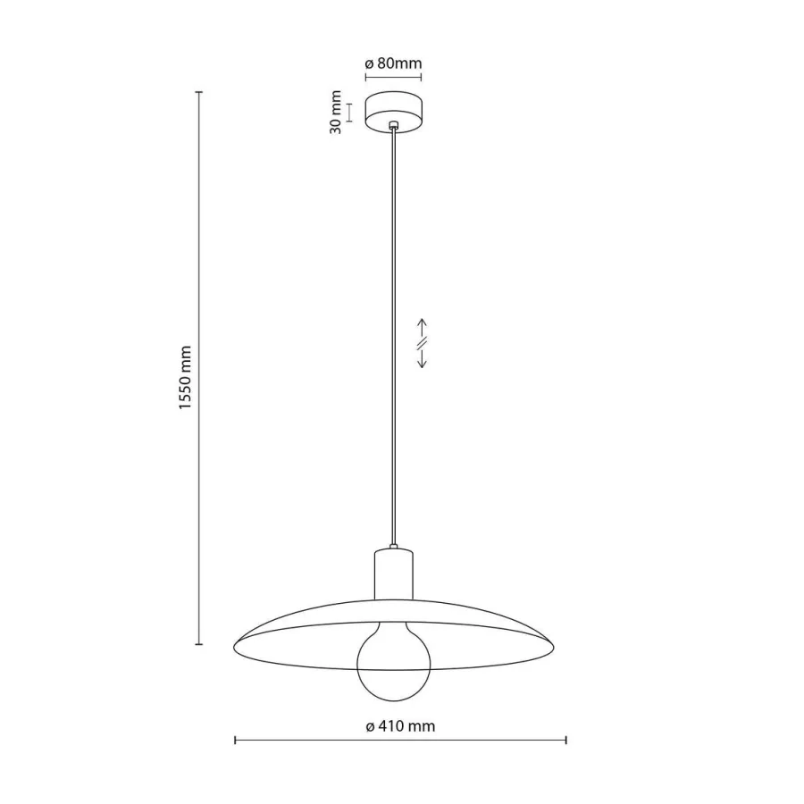 Best TK Lighting Astra takpendel 41 cm