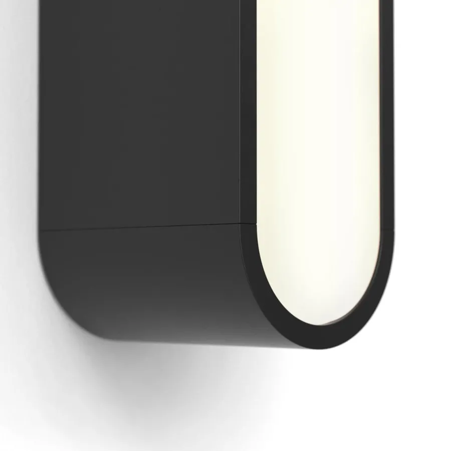 Best Astro Lighting Atticus 900 vegglampe for baderom IP44 16,8W 3000 Kelvin - Dimbar Svart