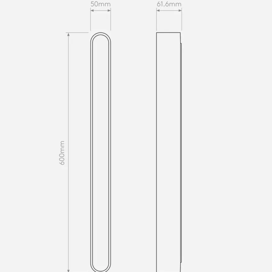 Outlet Astro Lighting Atticus 600 vegglampe for baderom IP44 13,4W 3000 Kelvin - Dimbar