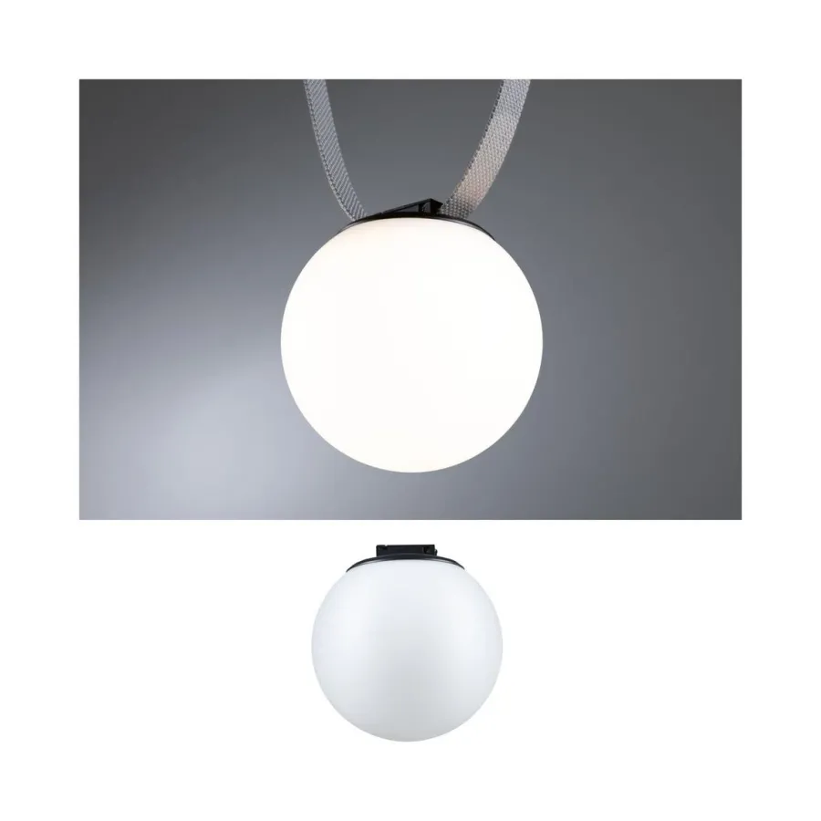 Best Paulmann Ball lampeskjerm til ULine belte system 8W 3000 Kelvin Hvit