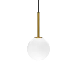 Online Herstal Ballon takpendel 14 cm Hvit / Messingfarget