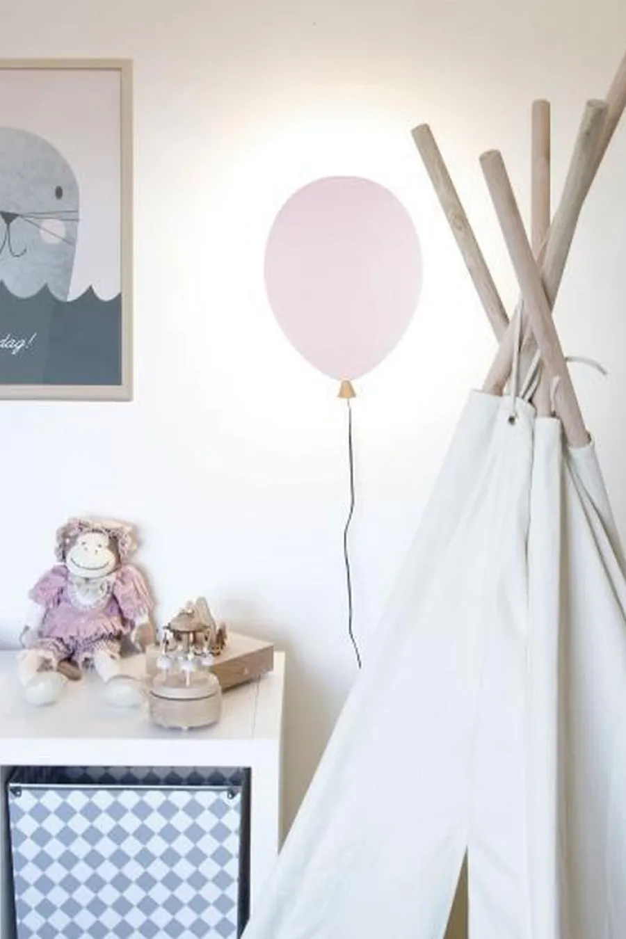 Best Globen Lighting Balloon vegglampe - Rosa