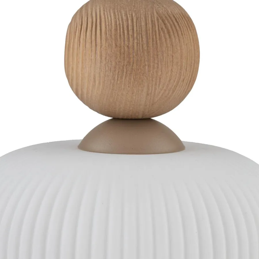 Hot TK Lighting Ballo takpendel 1-lys Hvit / Trefarget