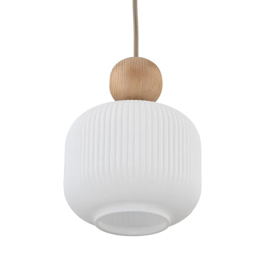 Hot TK Lighting Ballo takpendel 1-lys Hvit / Trefarget