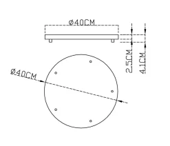 Discount NorDesign Base til oppheng for 5 pendler Svart