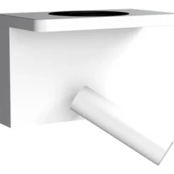 Sale Aneta Lighting Bedside vegglampe 3W 2700 Kelvin med trådløs hurtig lader og USB A og C