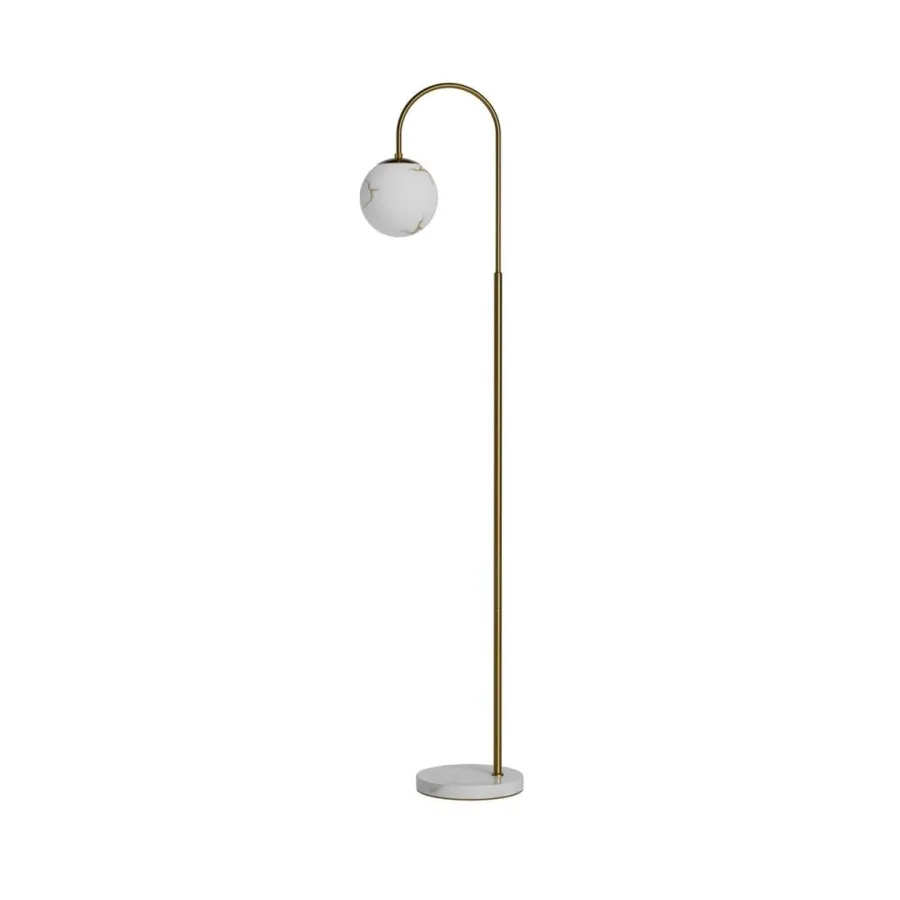 By Rydens Bellagio gulvlampe Messing/opal