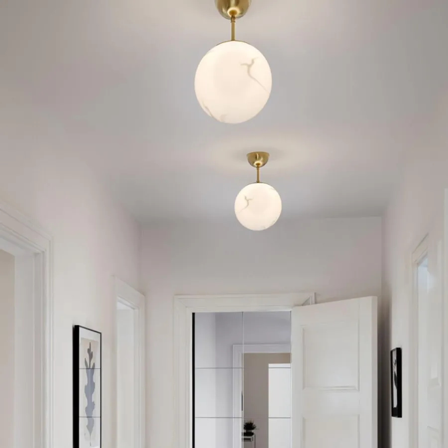 Sale By Rydens Bellagio taklampe Messing/opal