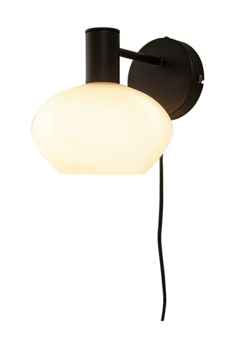 Aneta Lighting Bell vegglampe Svart / Opal