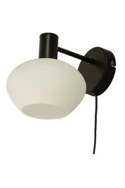 Aneta Lighting Bell vegglampe Svart / Opal