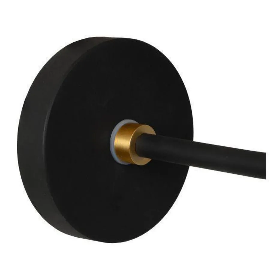Sale Lucide Berend vegglampe IP44 - Svart/Opal Svart / Opal
