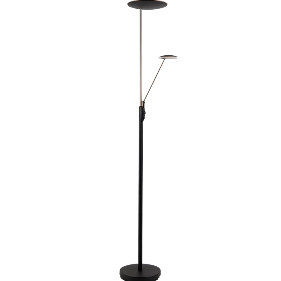 Sale Ms - belysning Bergamo gulvlampe m/lesearm 28+5W 183 cm 3000 Kelvin - Dimbar