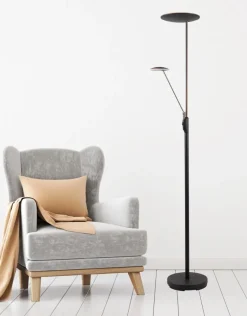 Sale Ms - belysning Bergamo gulvlampe m/lesearm 28+5W 183 cm 3000 Kelvin - Dimbar