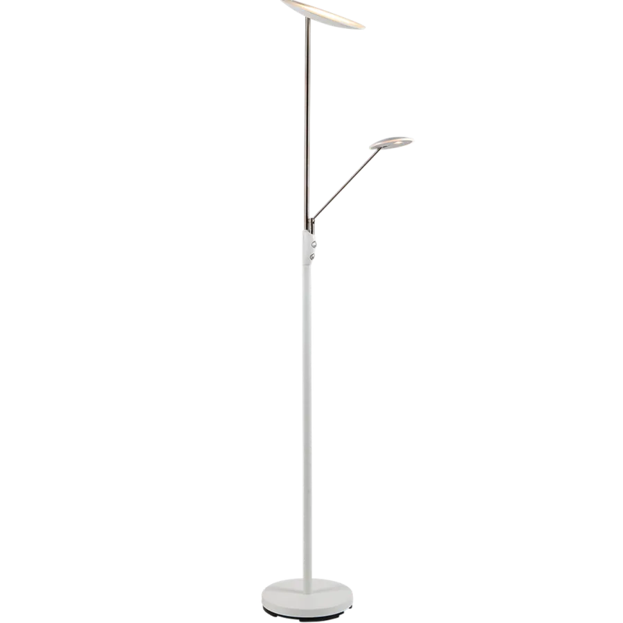 Sale Ms - belysning Bergamo gulvlampe m/lesearm 28+5W 183 cm 3000 Kelvin - Dimbar